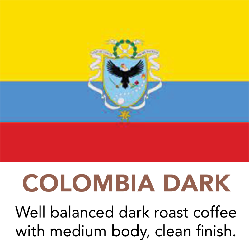 Premium Colombia Dark Roast Coffee