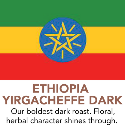 Ethiopia Yirgacheffe Dark Roast Coffee to Your Door.