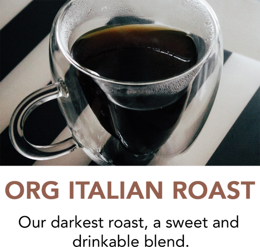 Premium Italian Roast Organic Dark Blend Coffee to Your Door