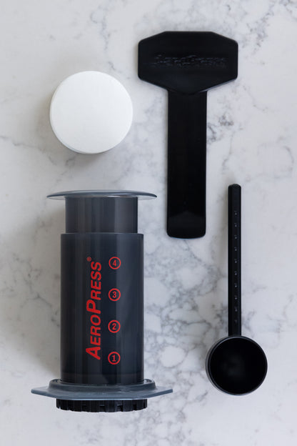 AeroPress Original Coffee maker from above. Photo credit: Artisan Assets