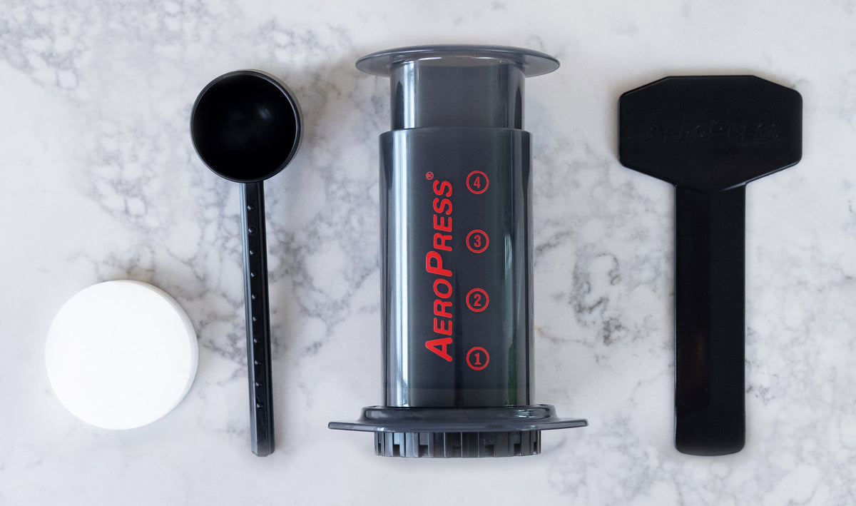 AeroPress Original Coffee maker from above. Photo credit: Artisan Assets