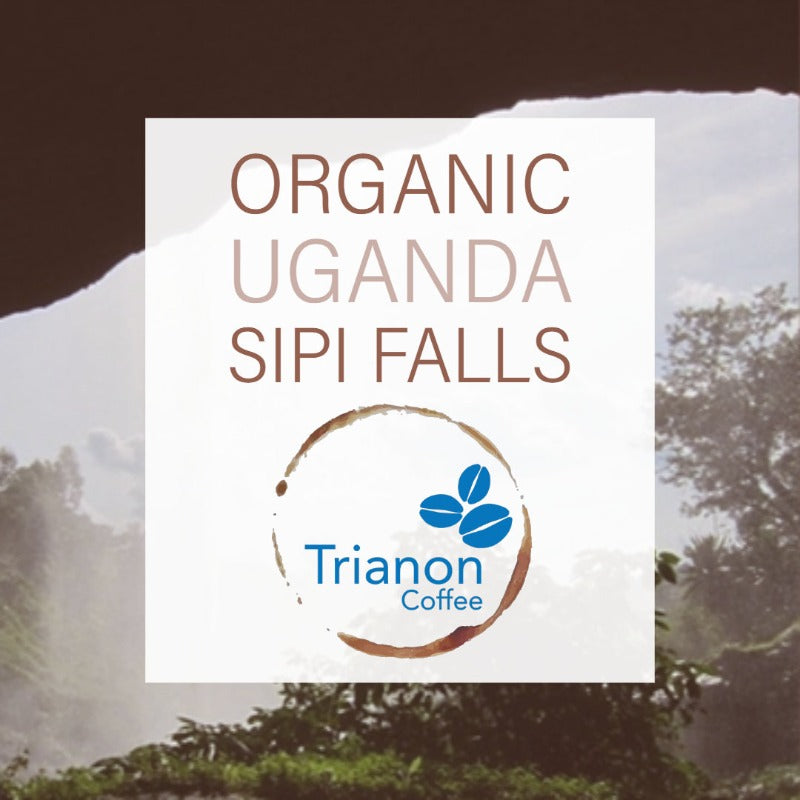 Trianon Coffee Organic Uganda Sipi Falls coffee bag label