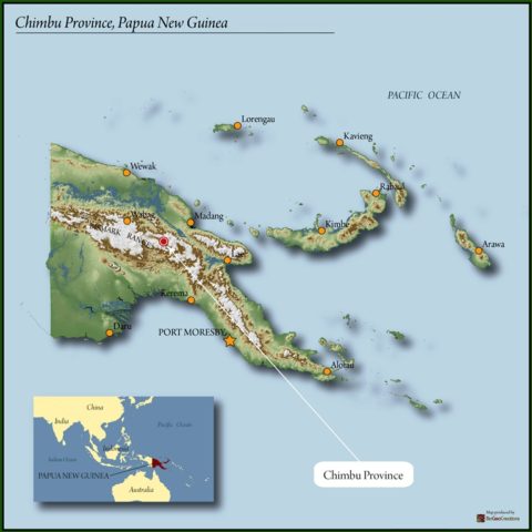 This organic Papua New Guinea coffee is sourced from farms organized around the Siane Organic Agricultural Cooperative (SOAC) located in the Chuave district within the province of Chimbu, Papua New Guinea